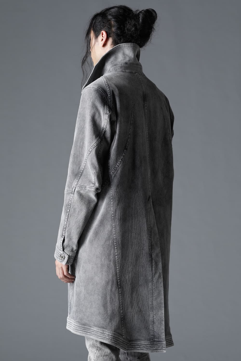 Bleach Dobby Cotton Stretch Worker Coat  Bleach Gray