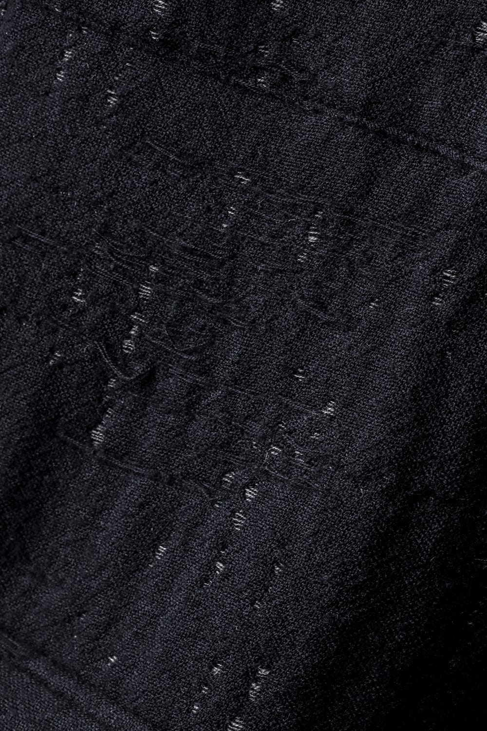 Double Woven Crushed Jacquard Double Breasted Coat