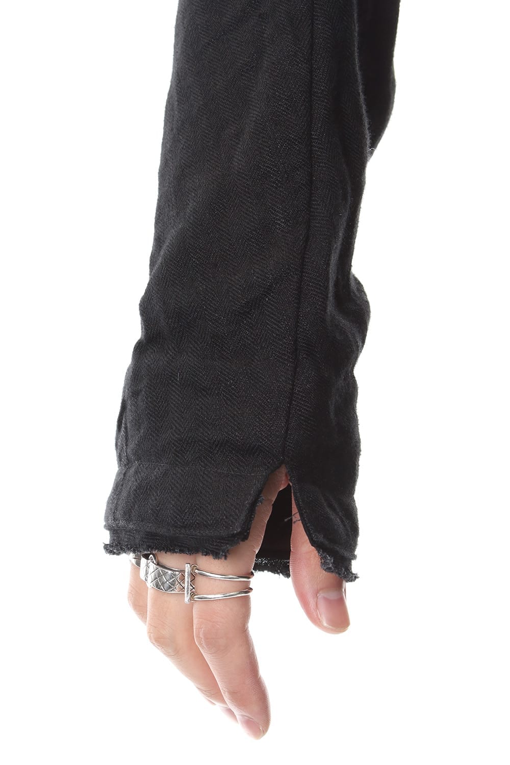 Linen Herringbone Half Coat