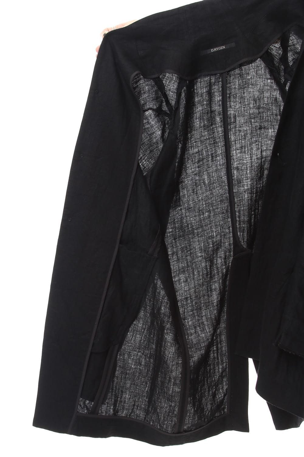 Linen Herringbone Half Coat