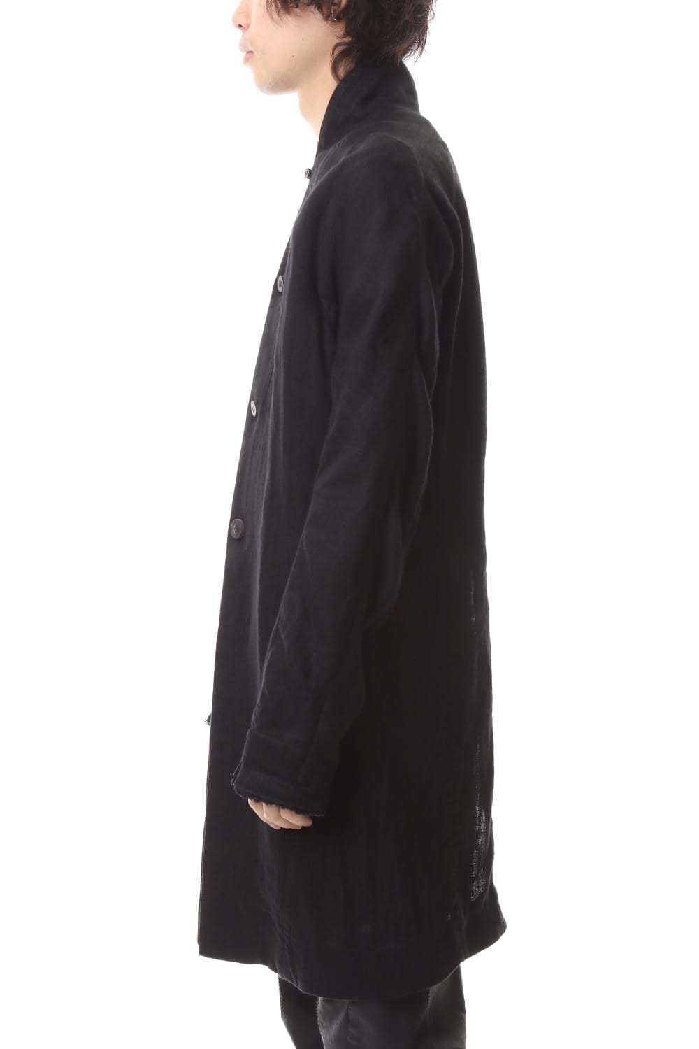 Linen Herringbone Half Coat