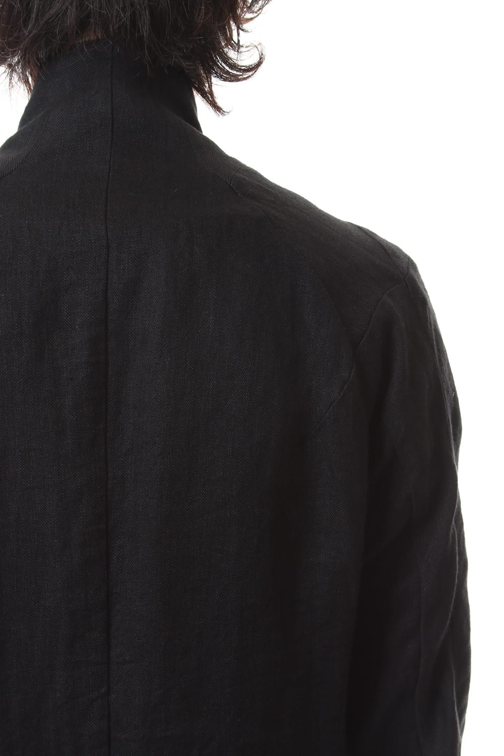 Linen Herringbone Half Coat