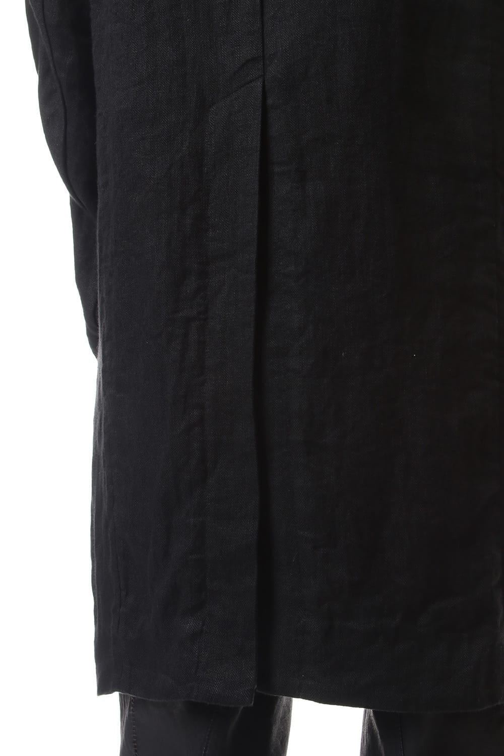 Linen Herringbone Half Coat