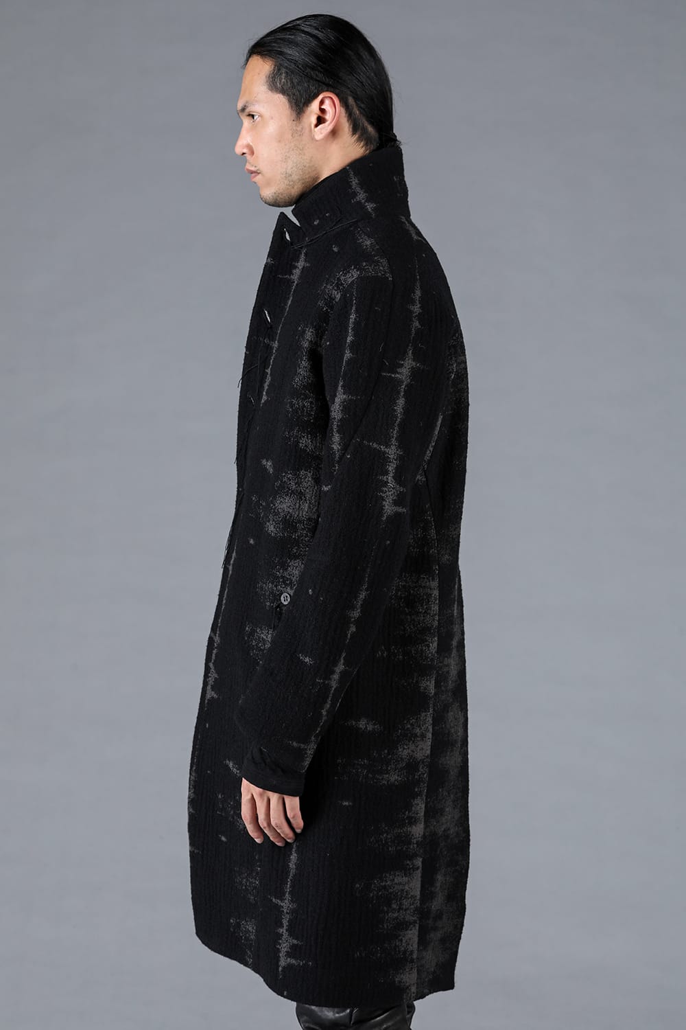 Fog Stripe Jacquard Coat