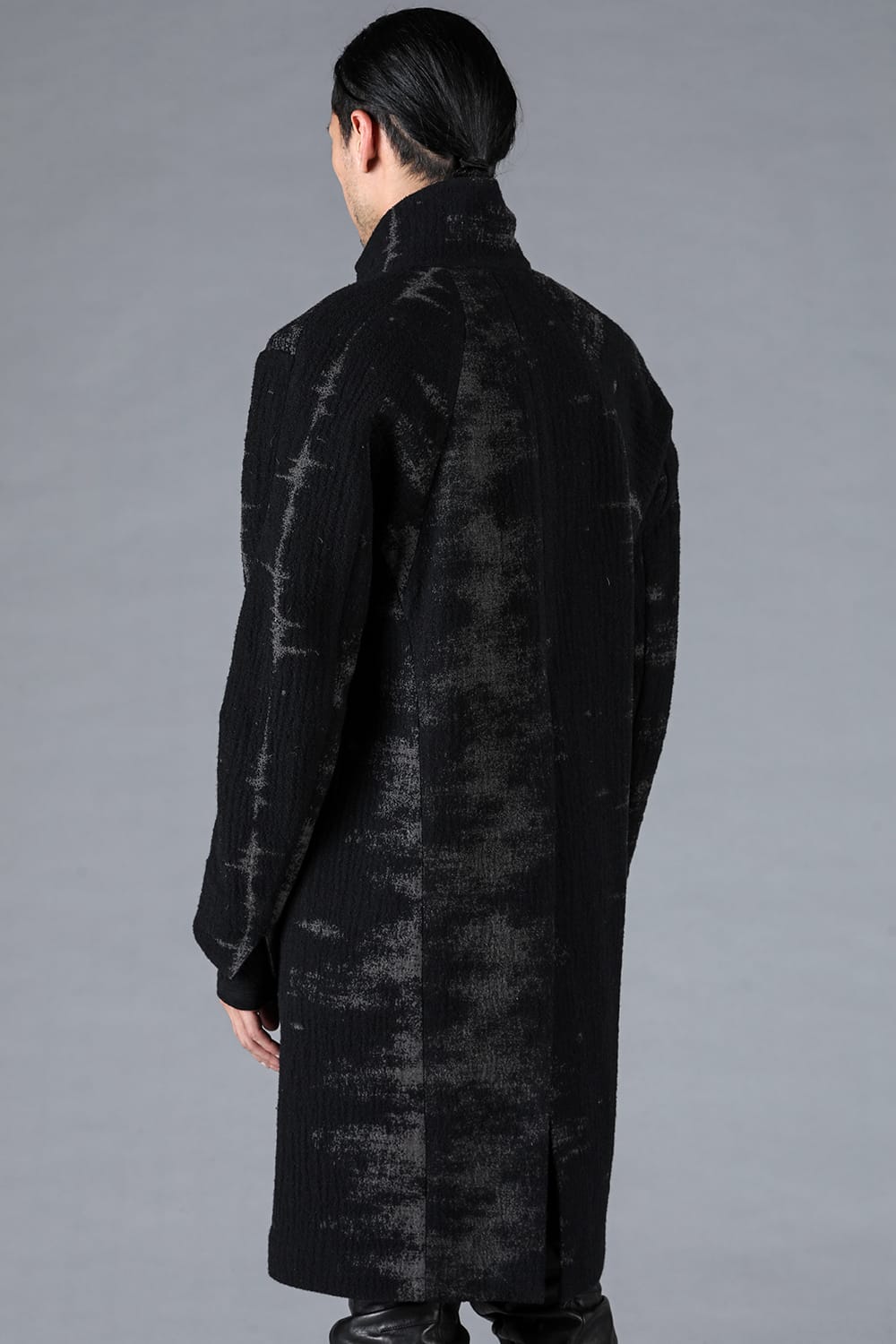 Fog Stripe Jacquard Coat