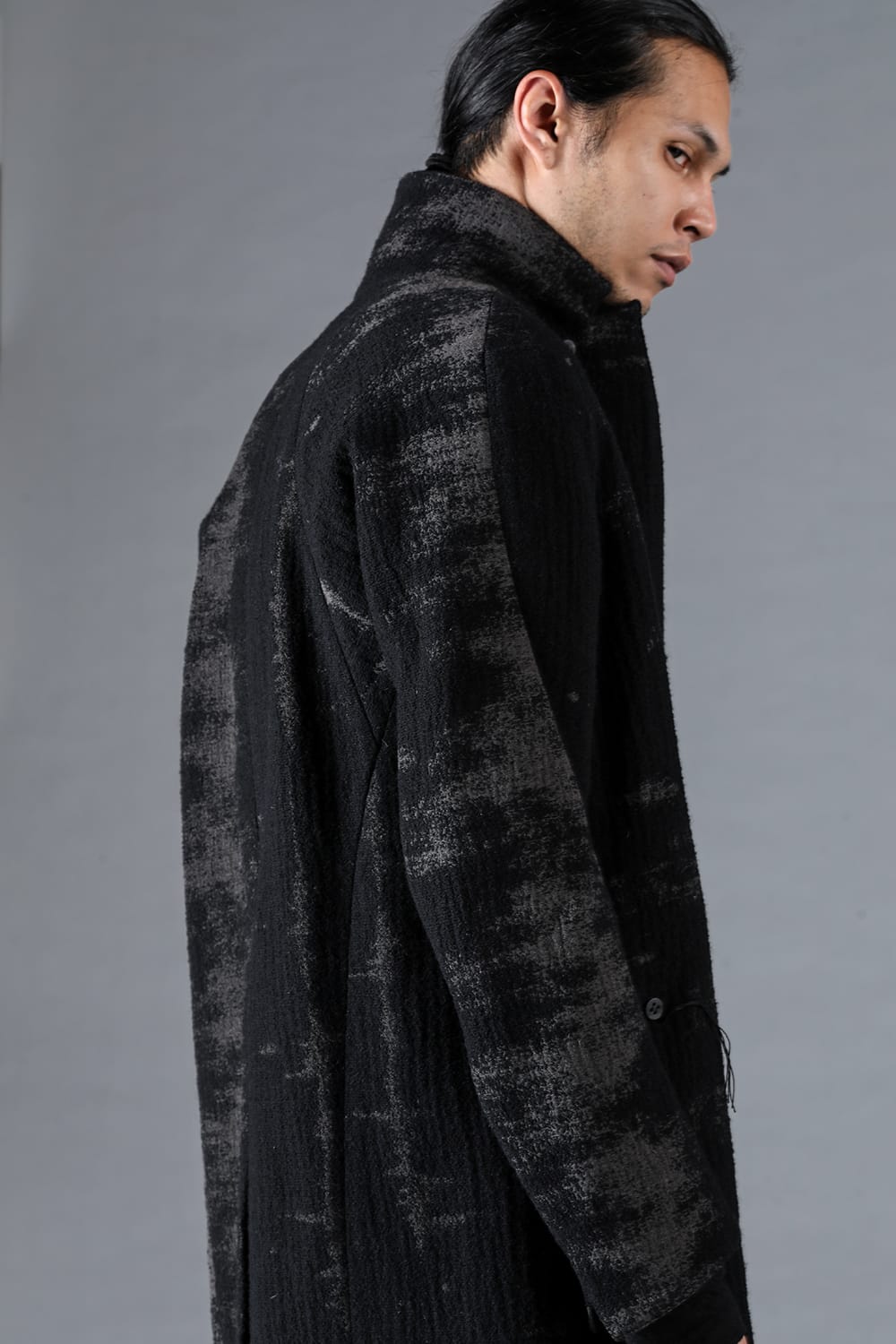 Fog Stripe Jacquard Coat