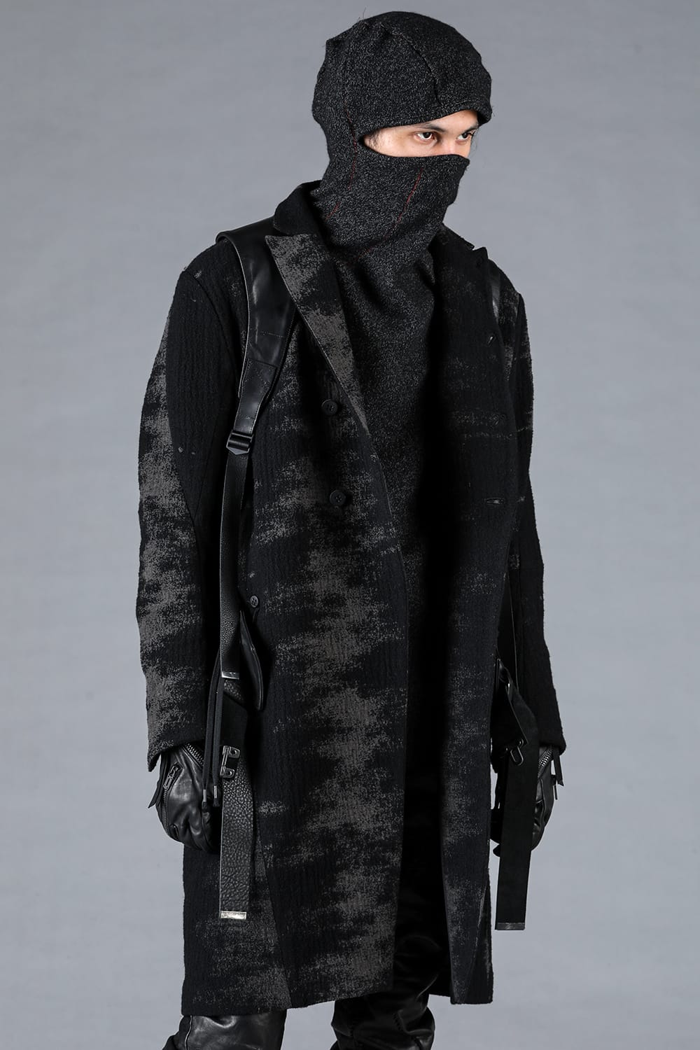 Fog Stripe Jacquard Coat