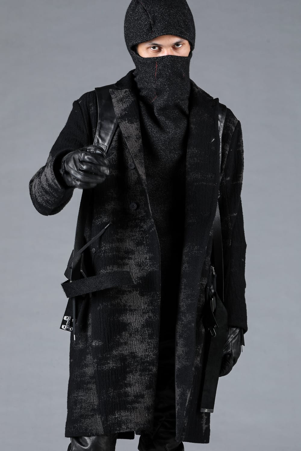 Fog Stripe Jacquard Coat
