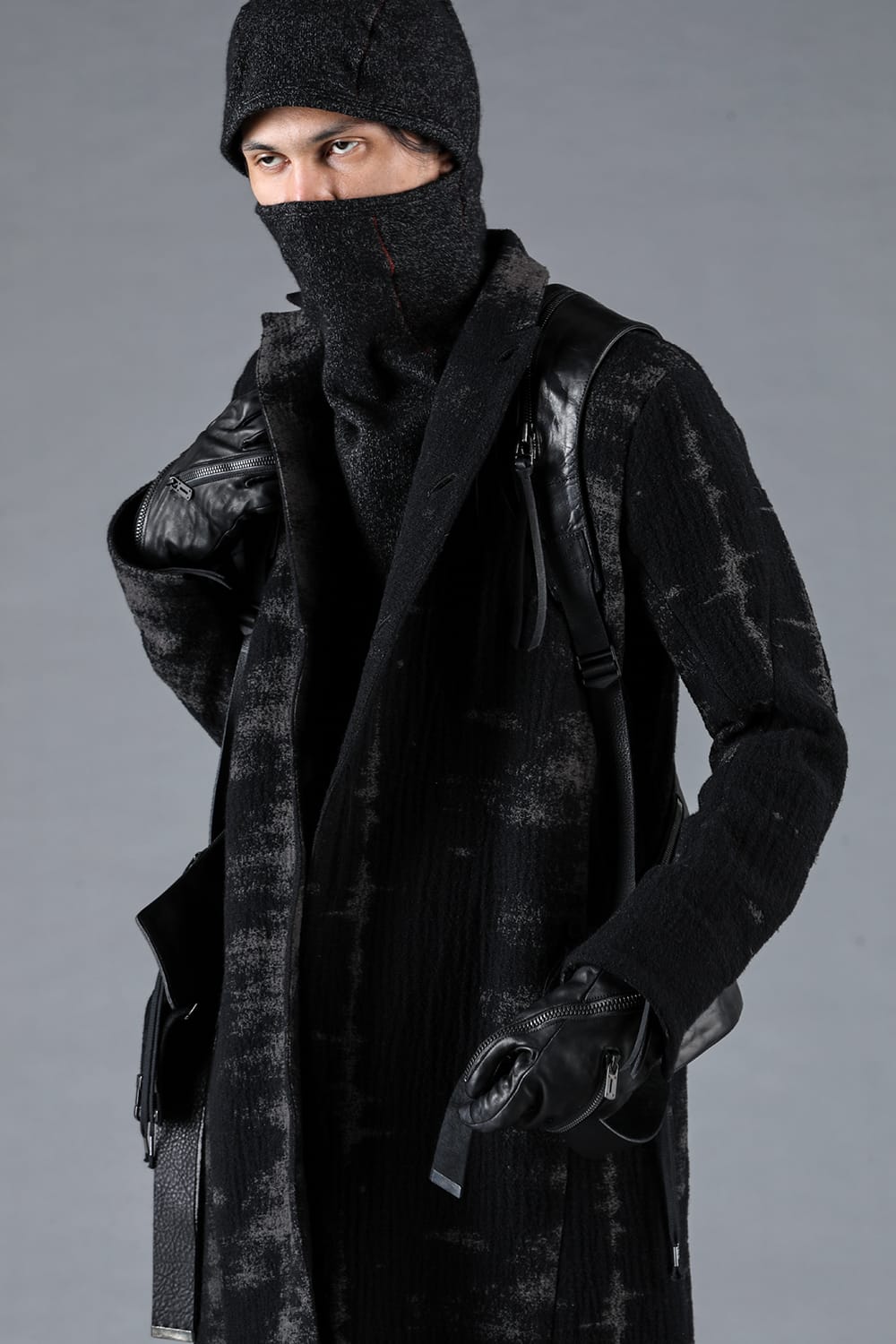 Fog Stripe Jacquard Coat