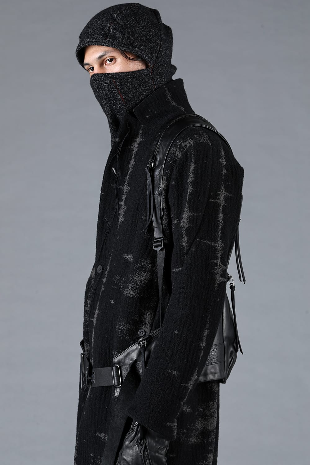 Fog Stripe Jacquard Coat