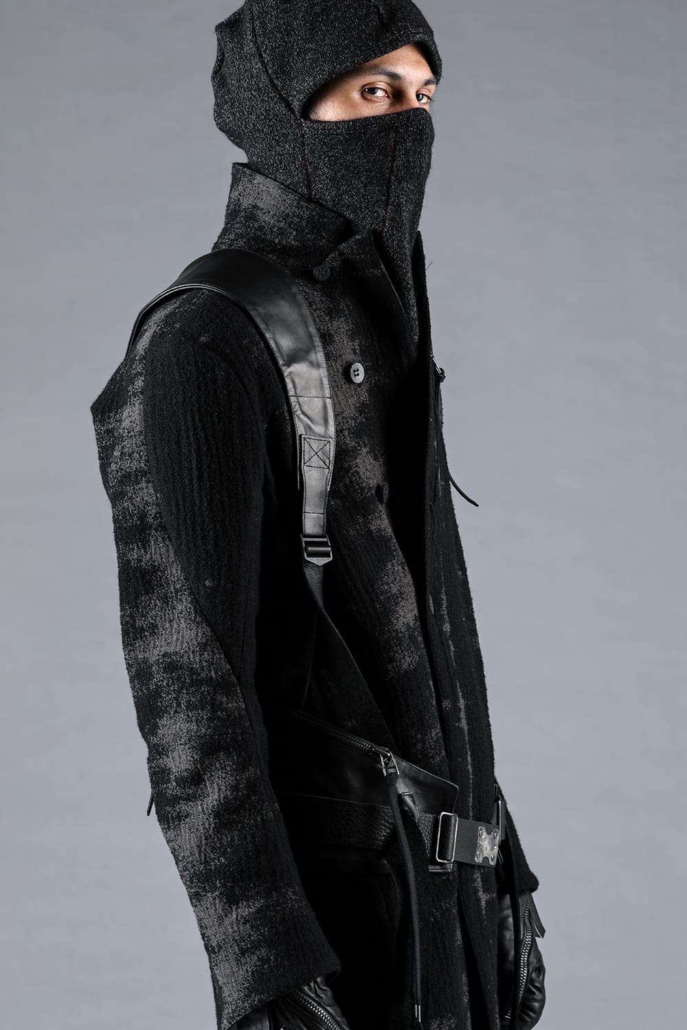 Fog Stripe Jacquard Coat