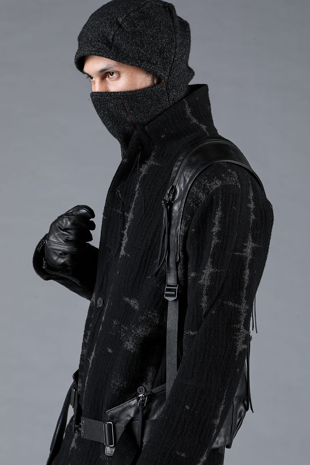 Fog Stripe Jacquard Coat