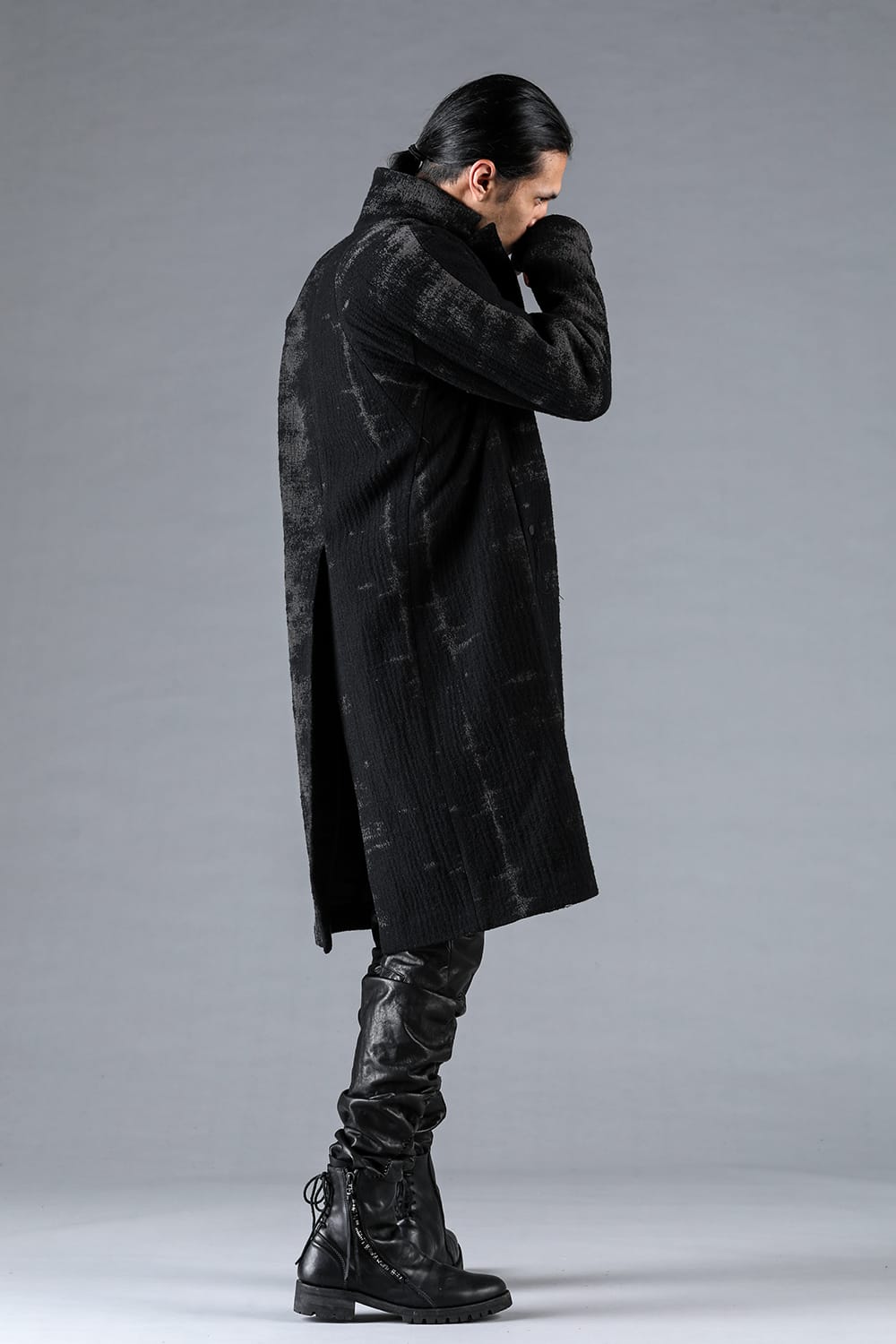 Fog Stripe Jacquard Coat