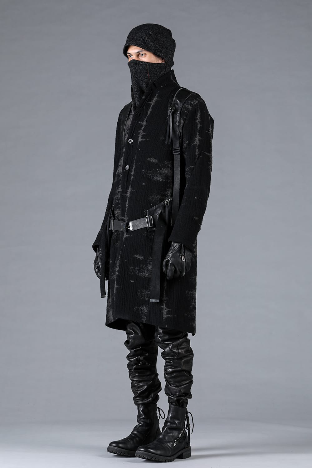 Fog Stripe Jacquard Coat