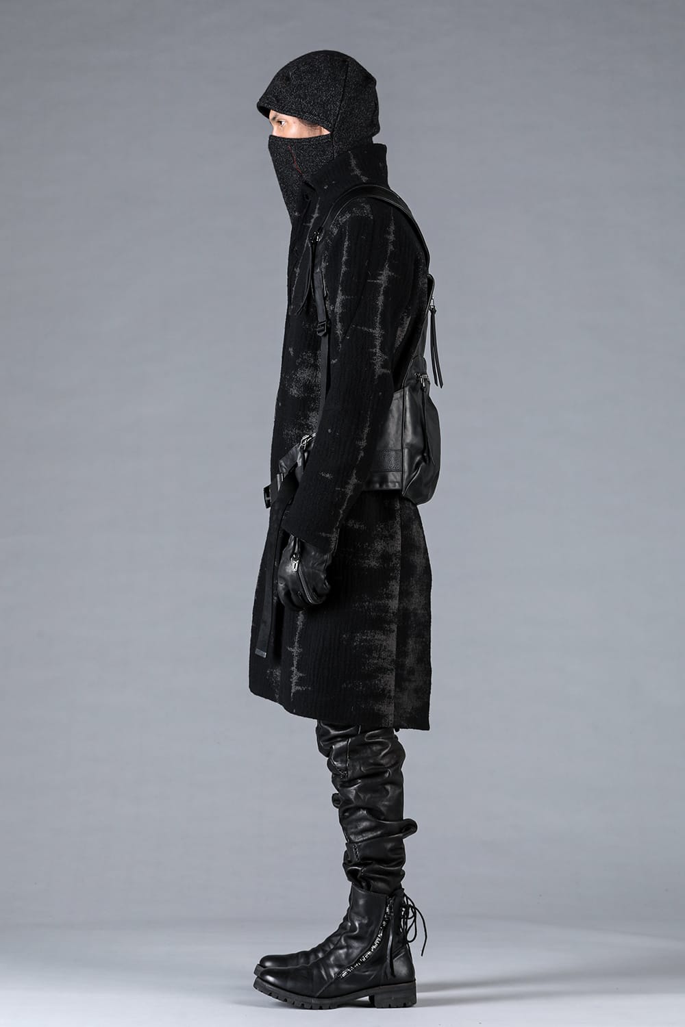 Fog Stripe Jacquard Coat