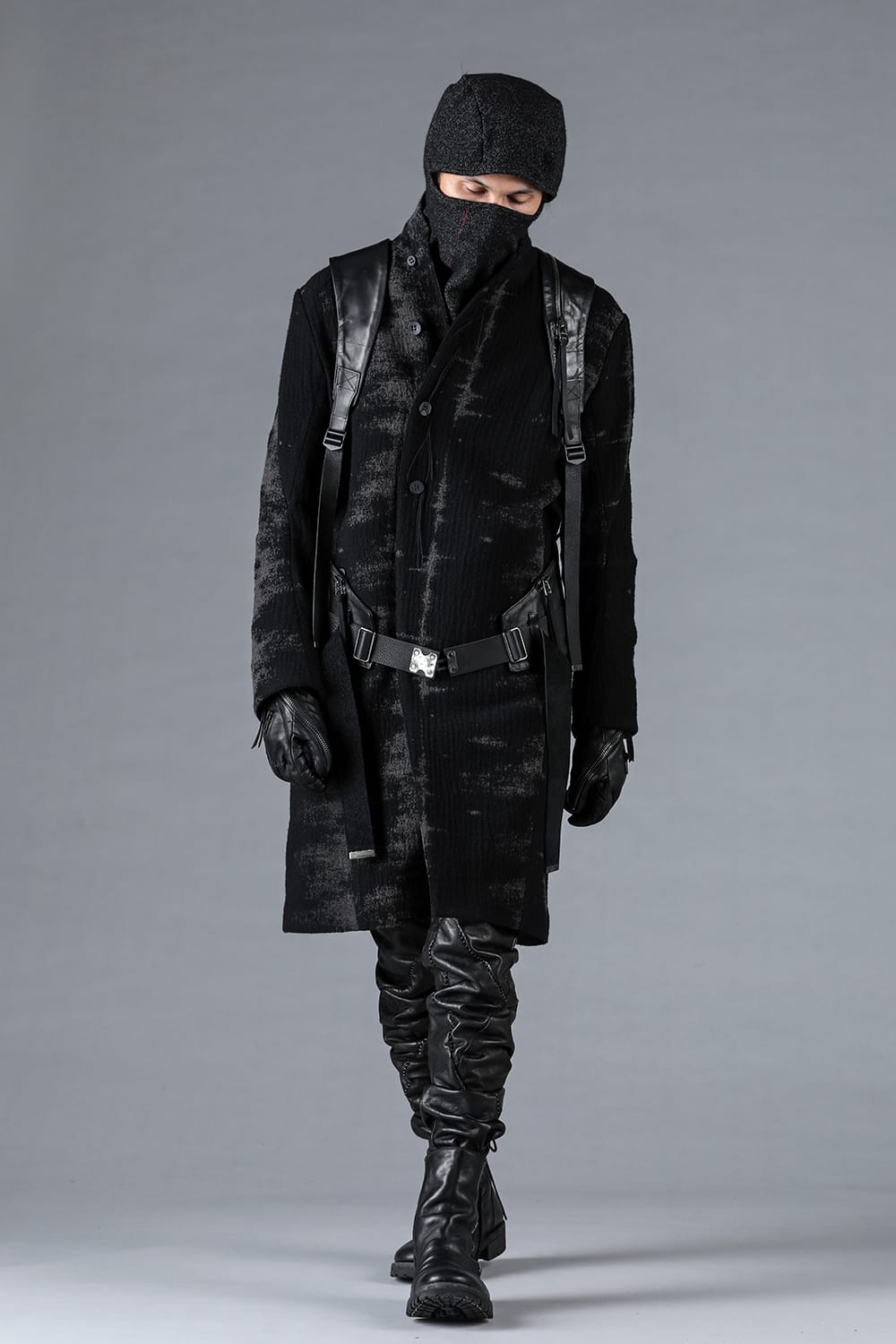 Fog Stripe Jacquard Coat