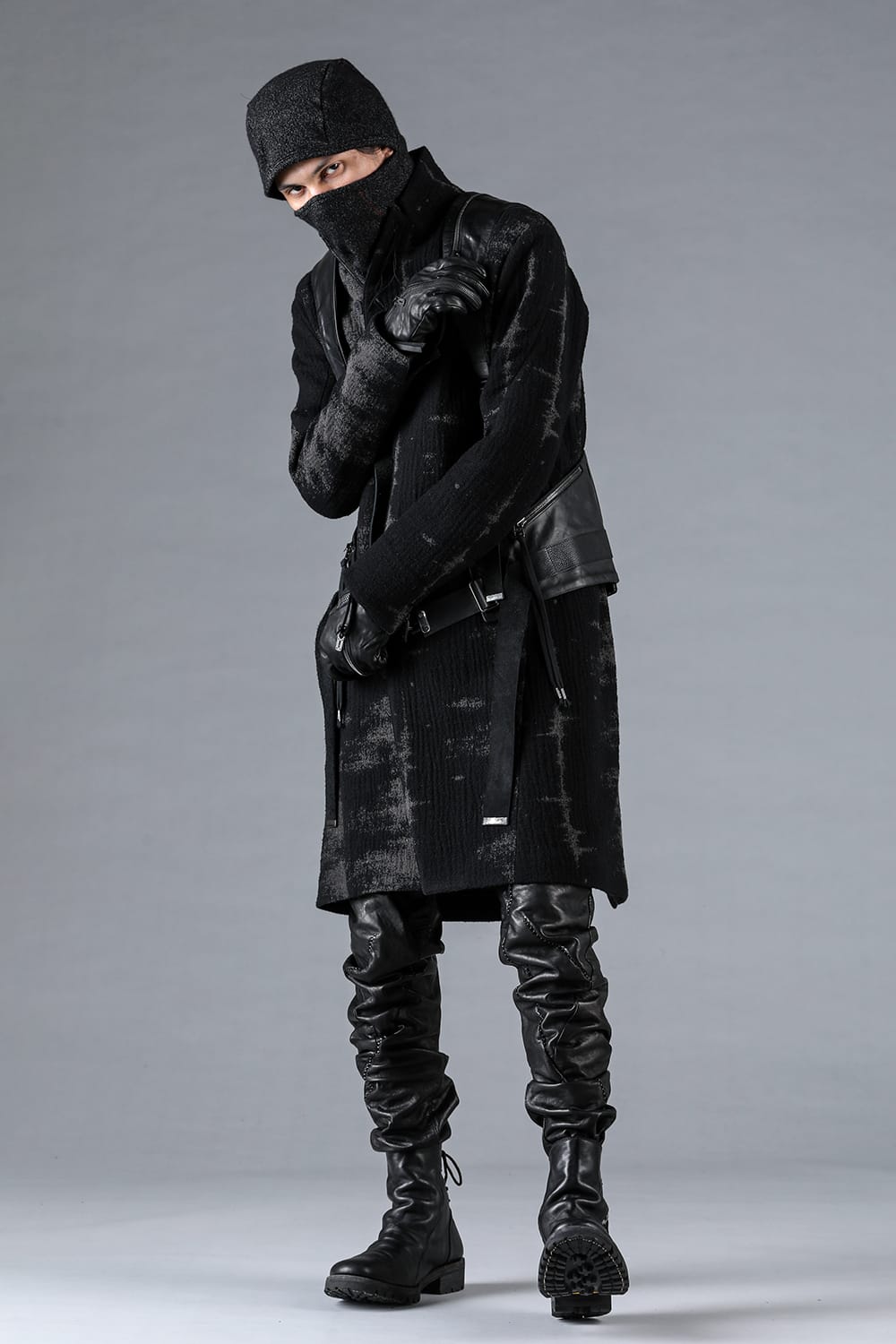 Fog Stripe Jacquard Coat