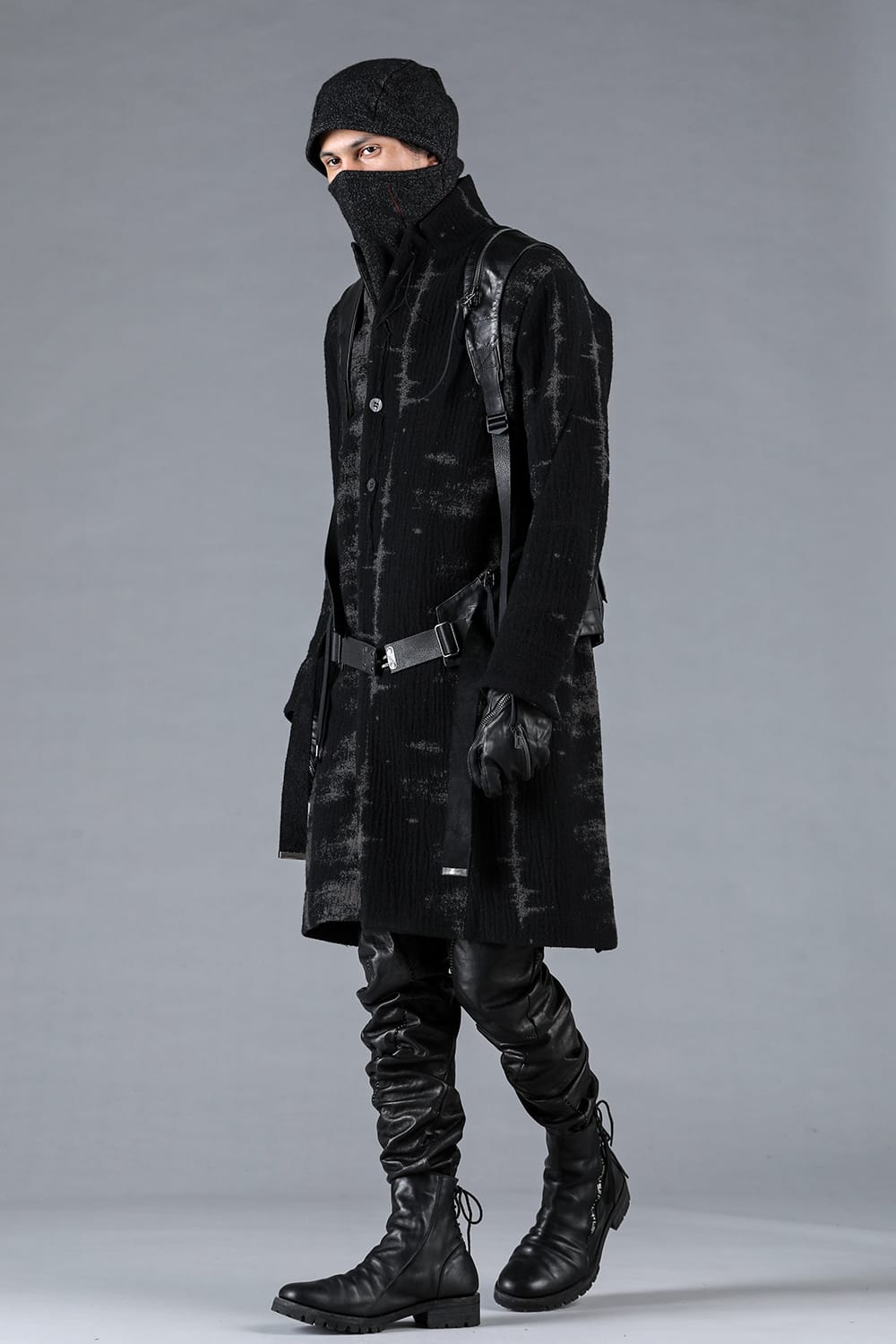 Fog Stripe Jacquard Coat