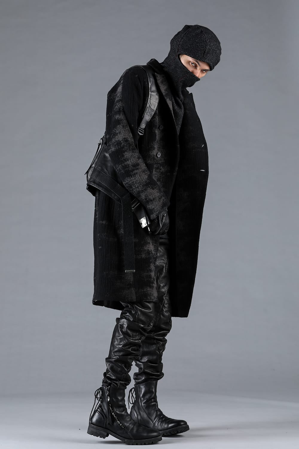 Fog Stripe Jacquard Coat