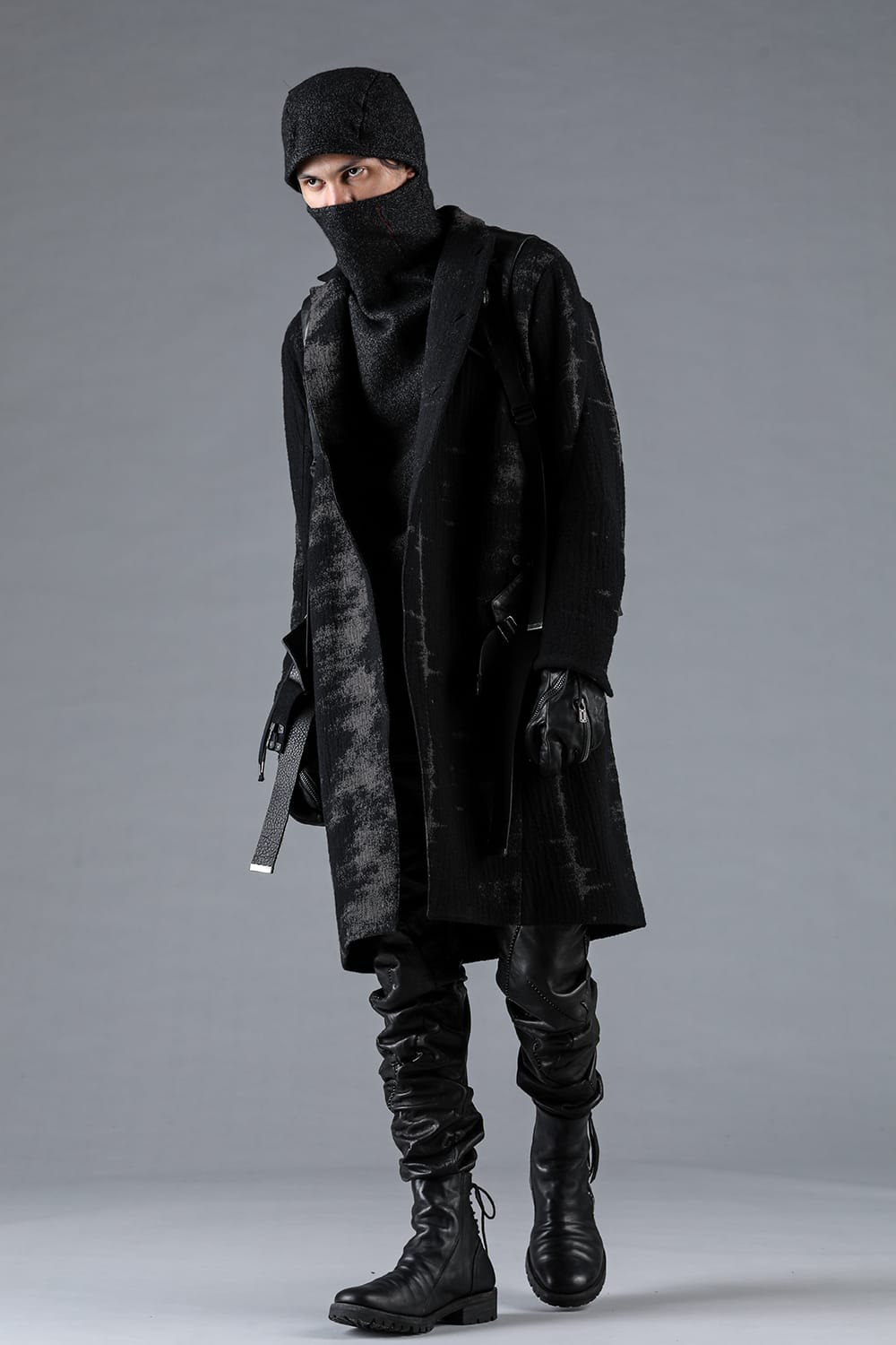 Fog Stripe Jacquard Coat