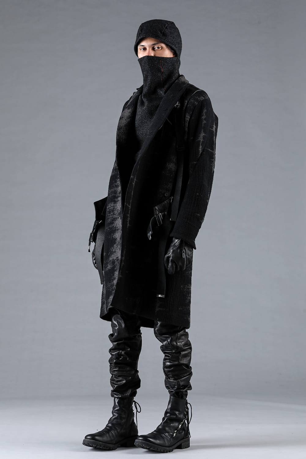 Fog Stripe Jacquard Coat