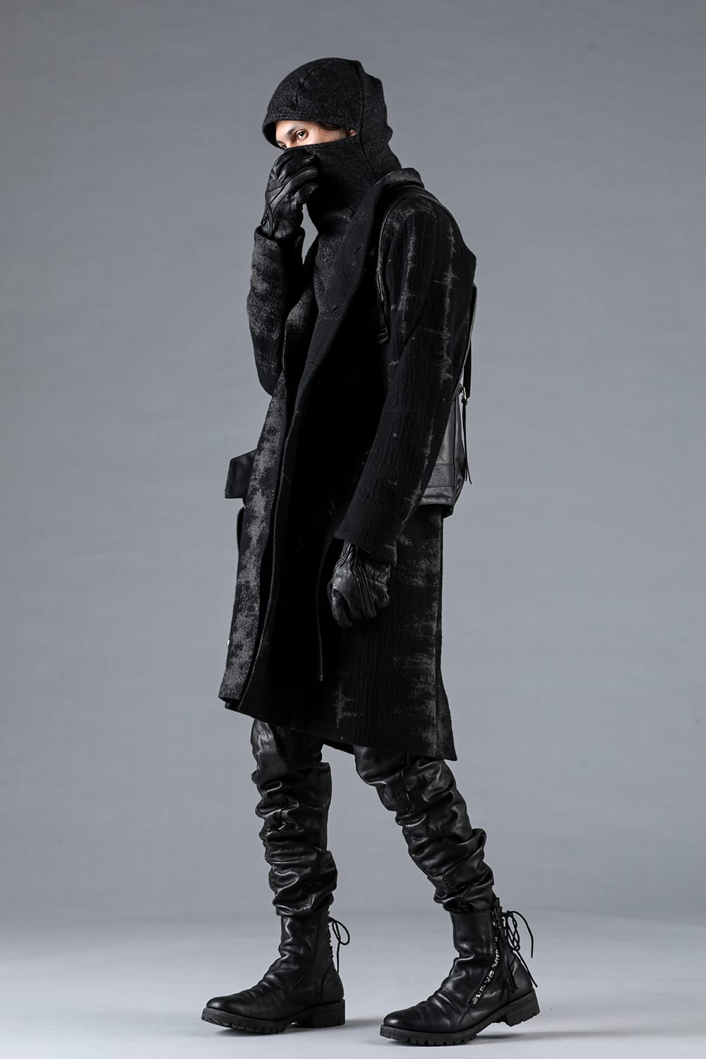 Fog Stripe Jacquard Coat