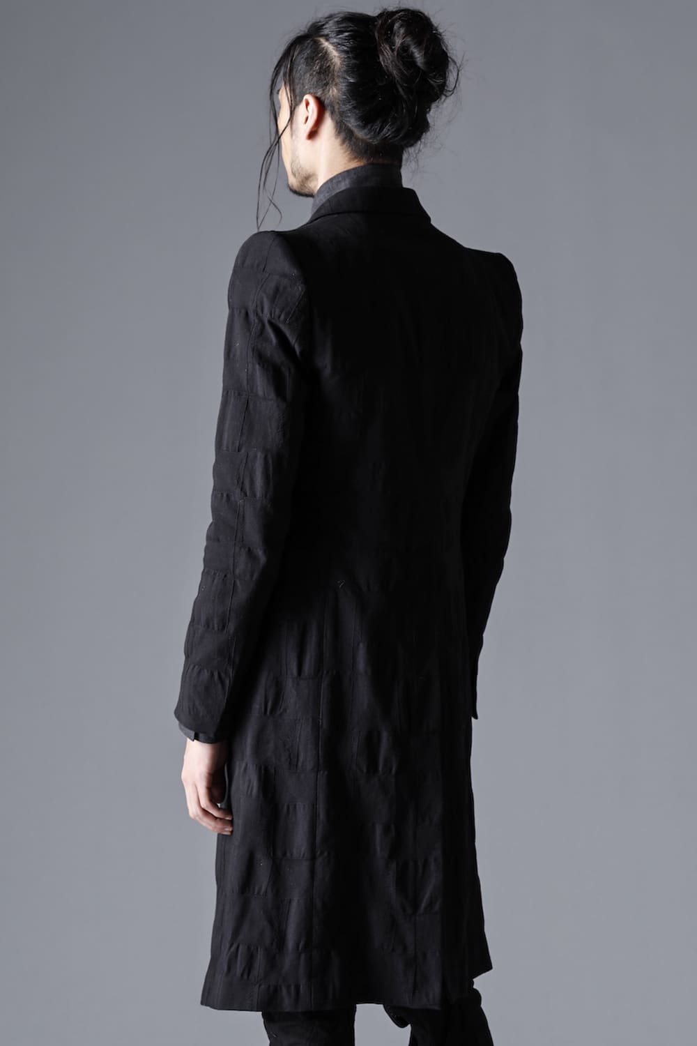 Scab Patchwork Jacquard Stretch Cotton Chester Coat