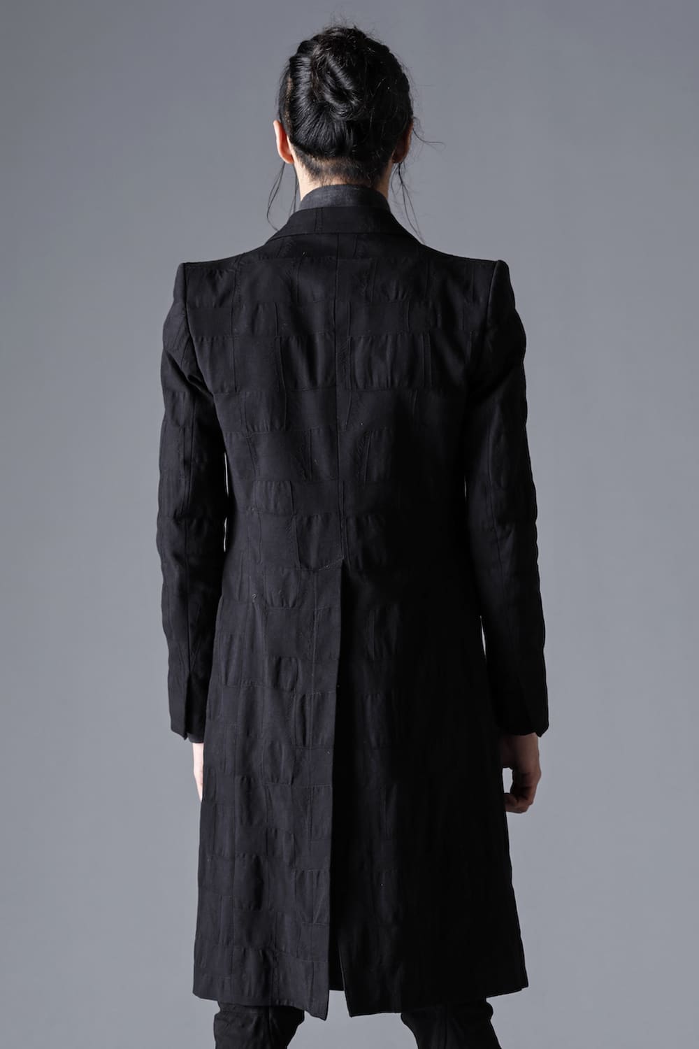 Scab Patchwork Jacquard Stretch Cotton Chester Coat