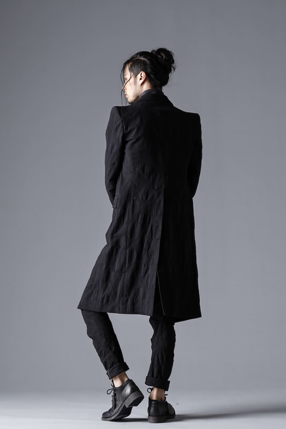 Scab Patchwork Jacquard Stretch Cotton Chester Coat