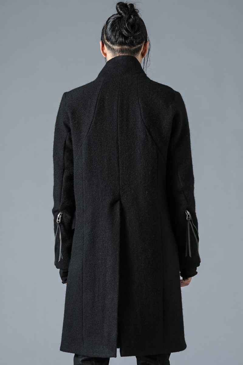 Harris Tweed Washer High-Neck Coat