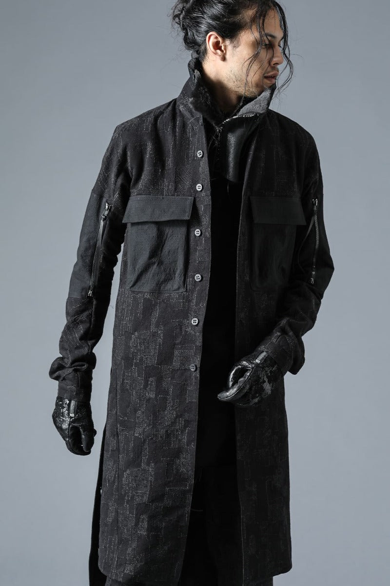 Silk x Wool x Cotton SCAB Jaguar Long Coat