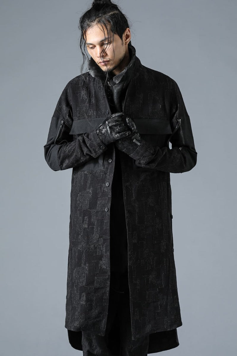 Silk x Wool x Cotton SCAB Jaguar Long Coat