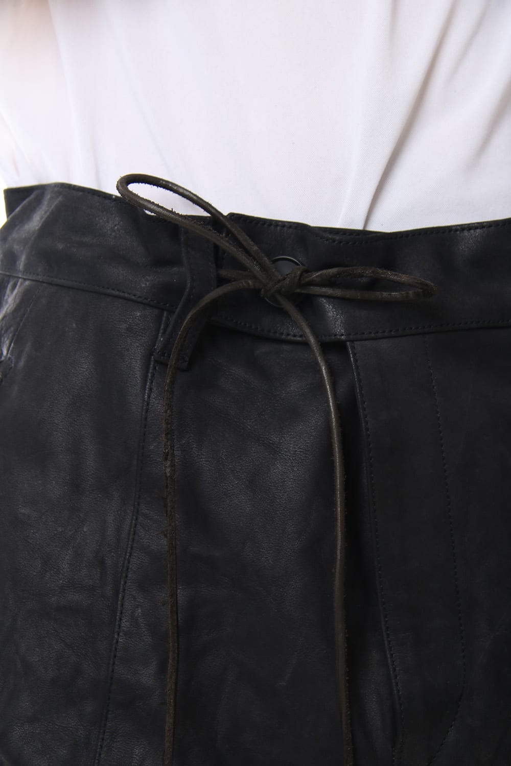 Horse Leather Slim Pants - ST107-0019A