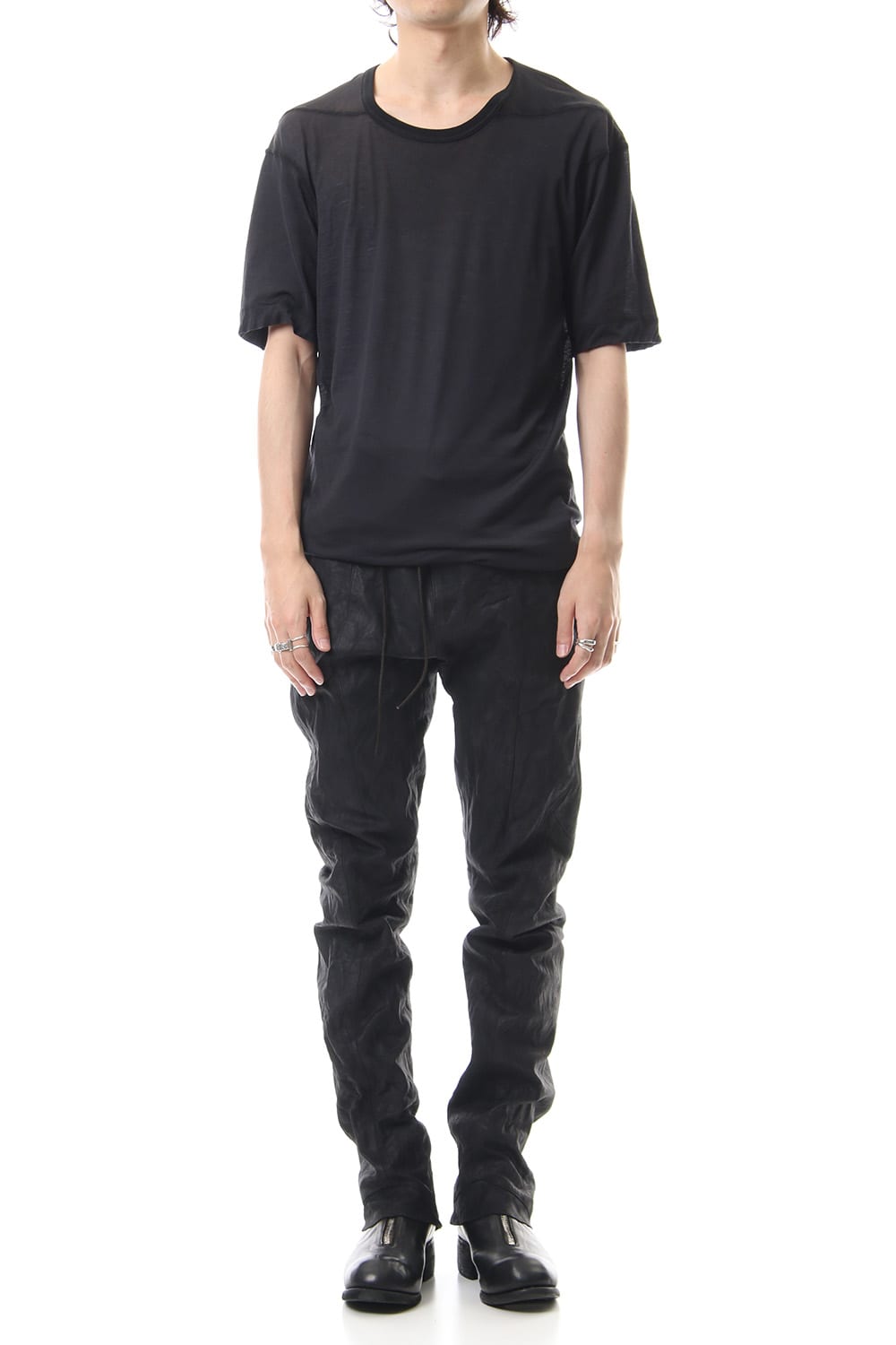 Horse Leather Slim Pants - ST107-0019A