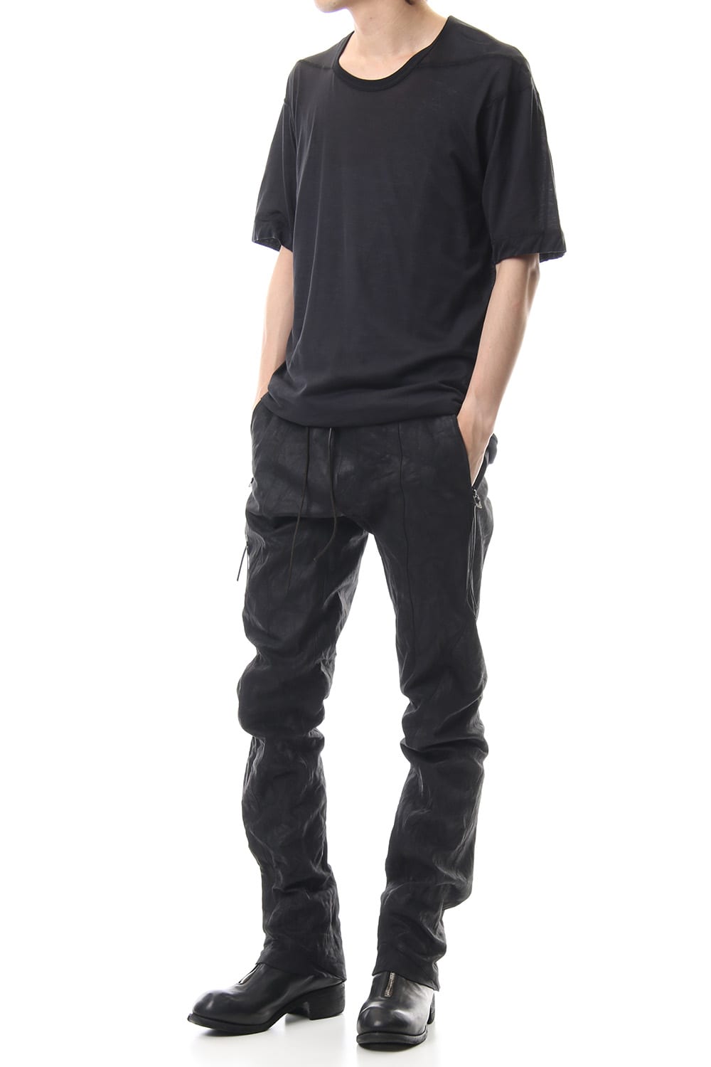 Horse Leather Slim Pants - ST107-0019A