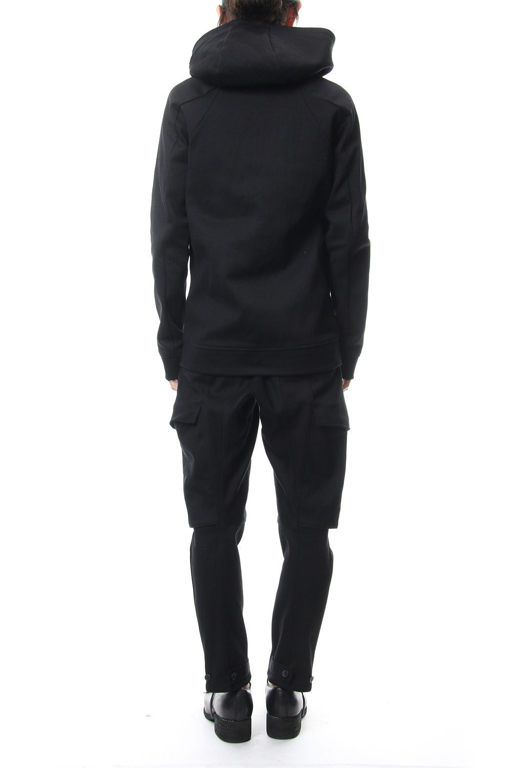 Heavy cotton jersey cropped cargo pants