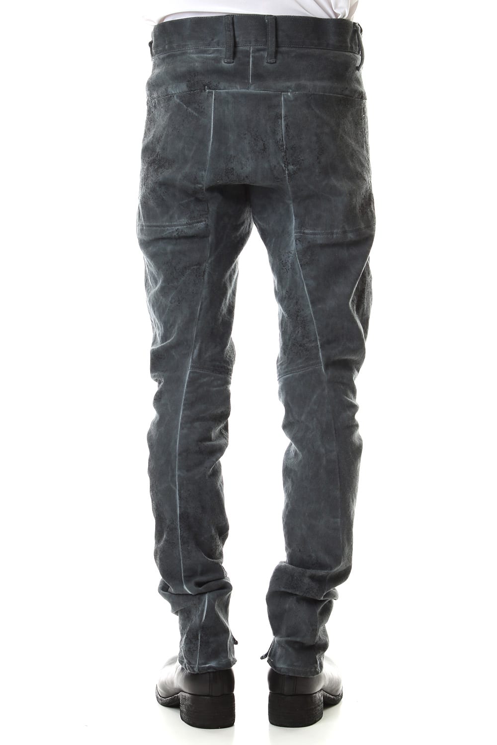 Dirty Coating Cold Dyed Curve Slim Pants - ST107-0049A-Navy