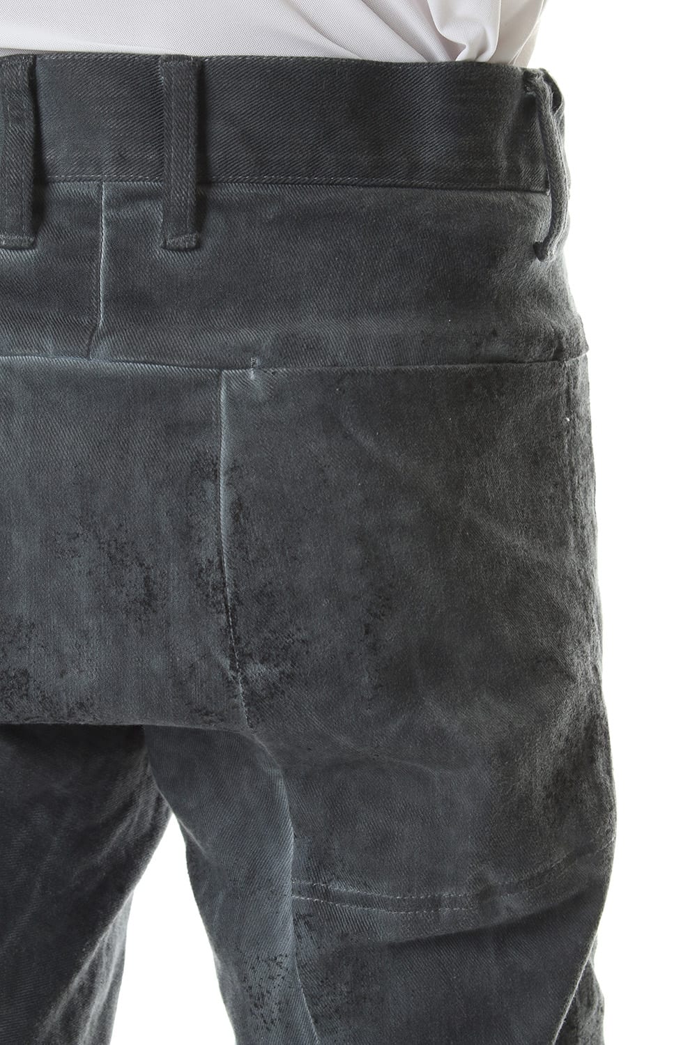 Dirty Coating Cold Dyed Curve Slim Pants - ST107-0049A-Navy