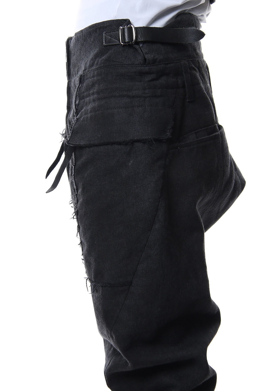 Dirty paraffin curve jodhpurs pants