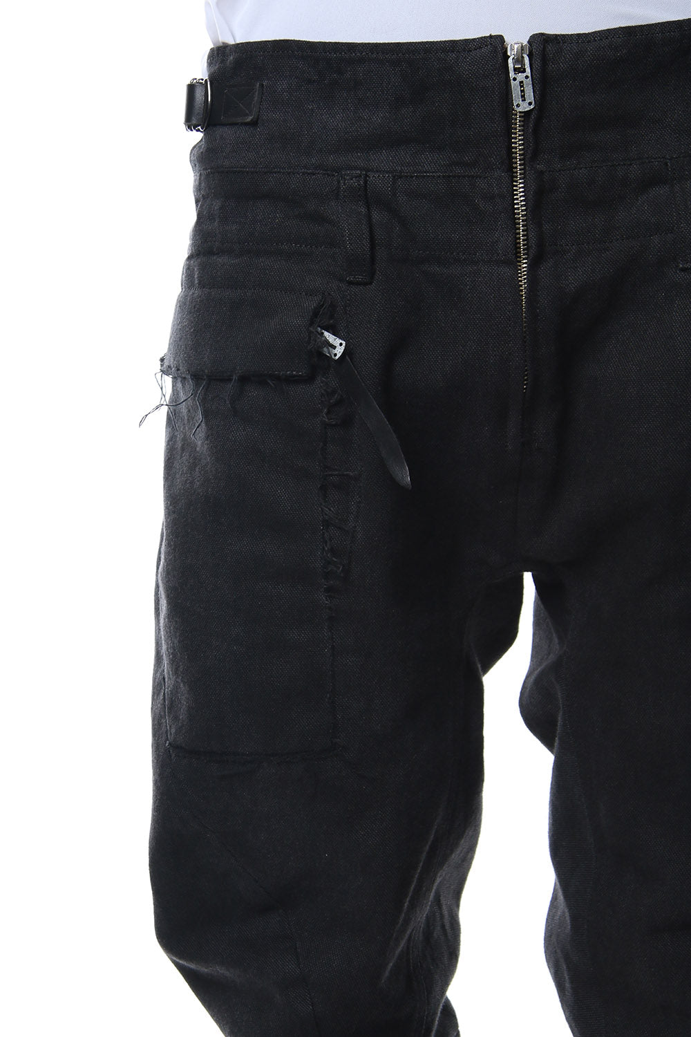 Dirty paraffin curve jodhpurs pants