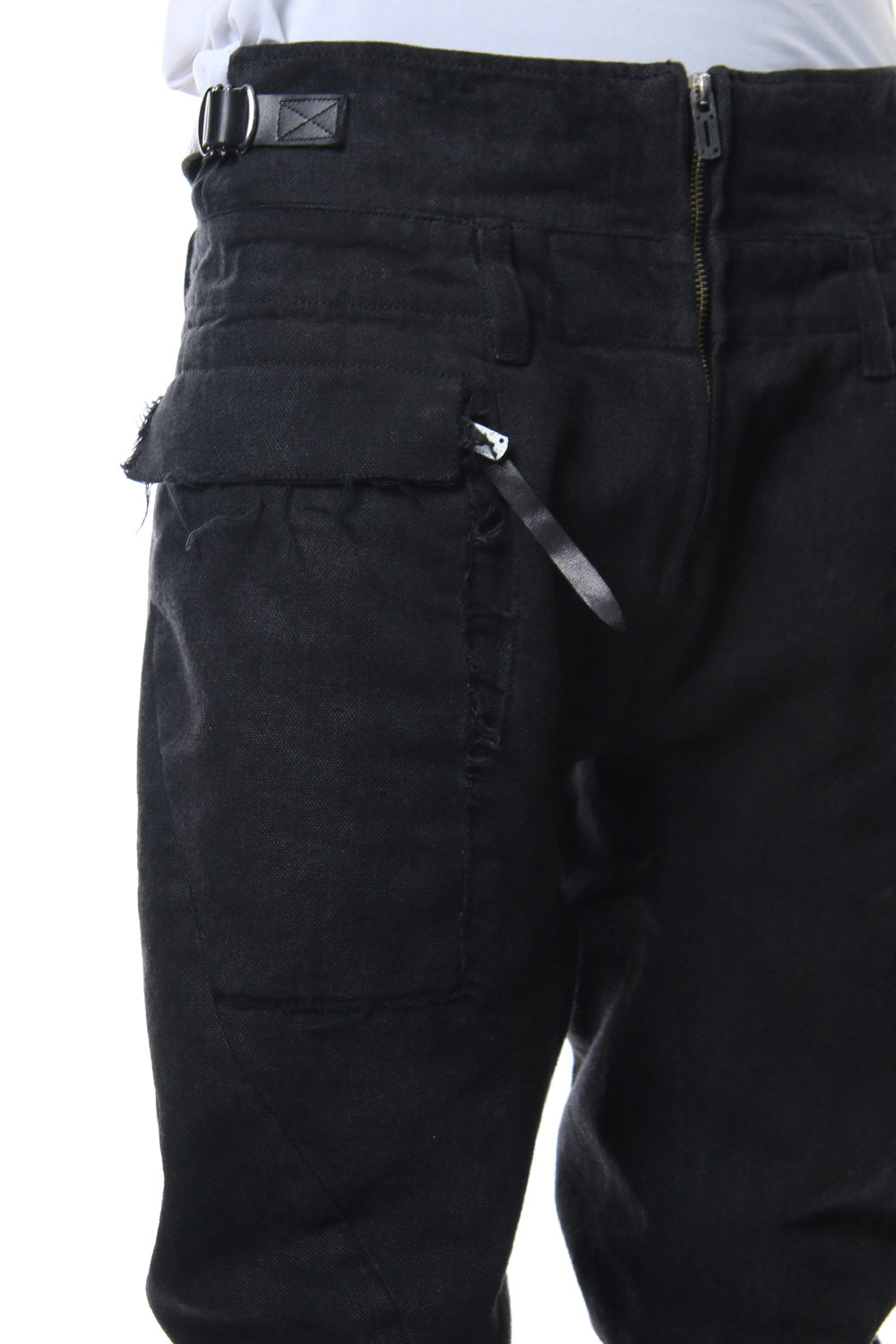 Dirty paraffin curve jodhpurs pants