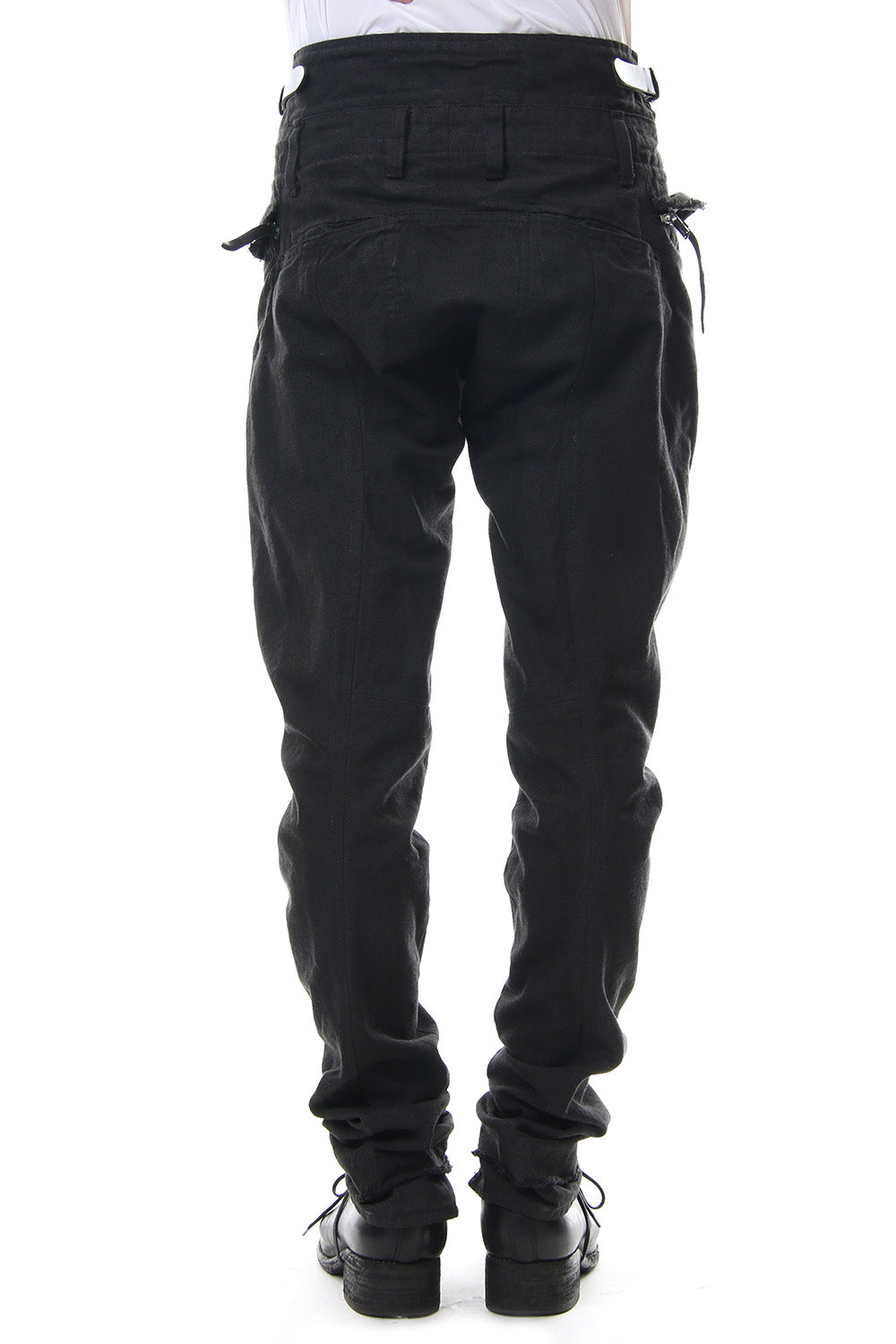 Dirty paraffin curve jodhpurs pants