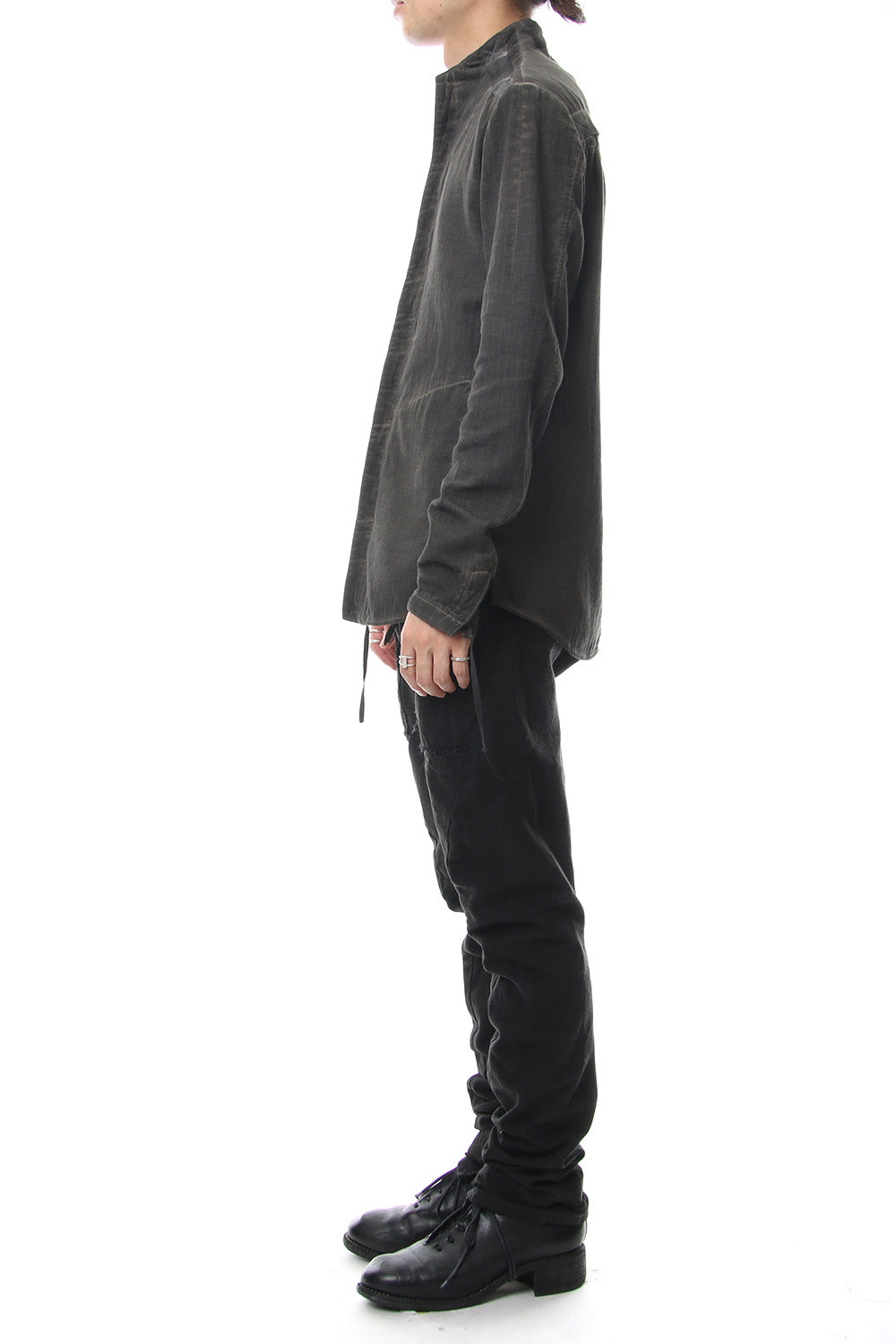 Dirty paraffin curve jodhpurs pants