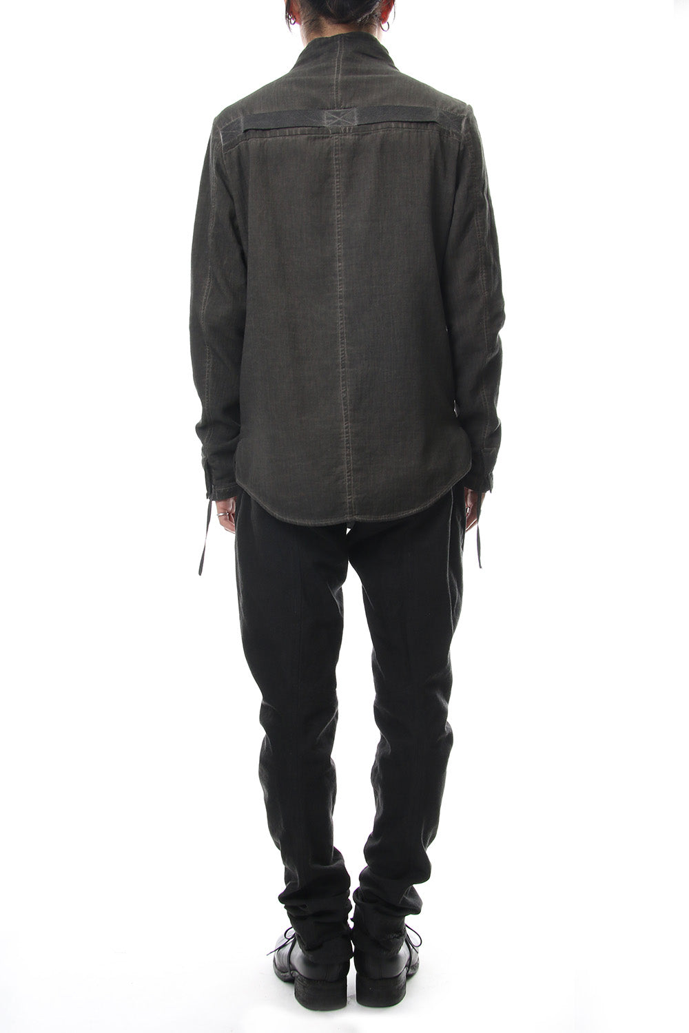 Dirty paraffin curve jodhpurs pants