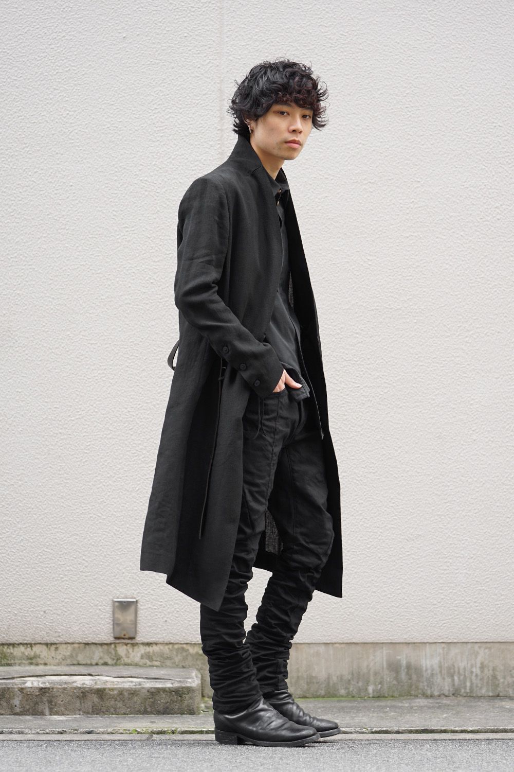 Linen gown coat - ST106-0019S