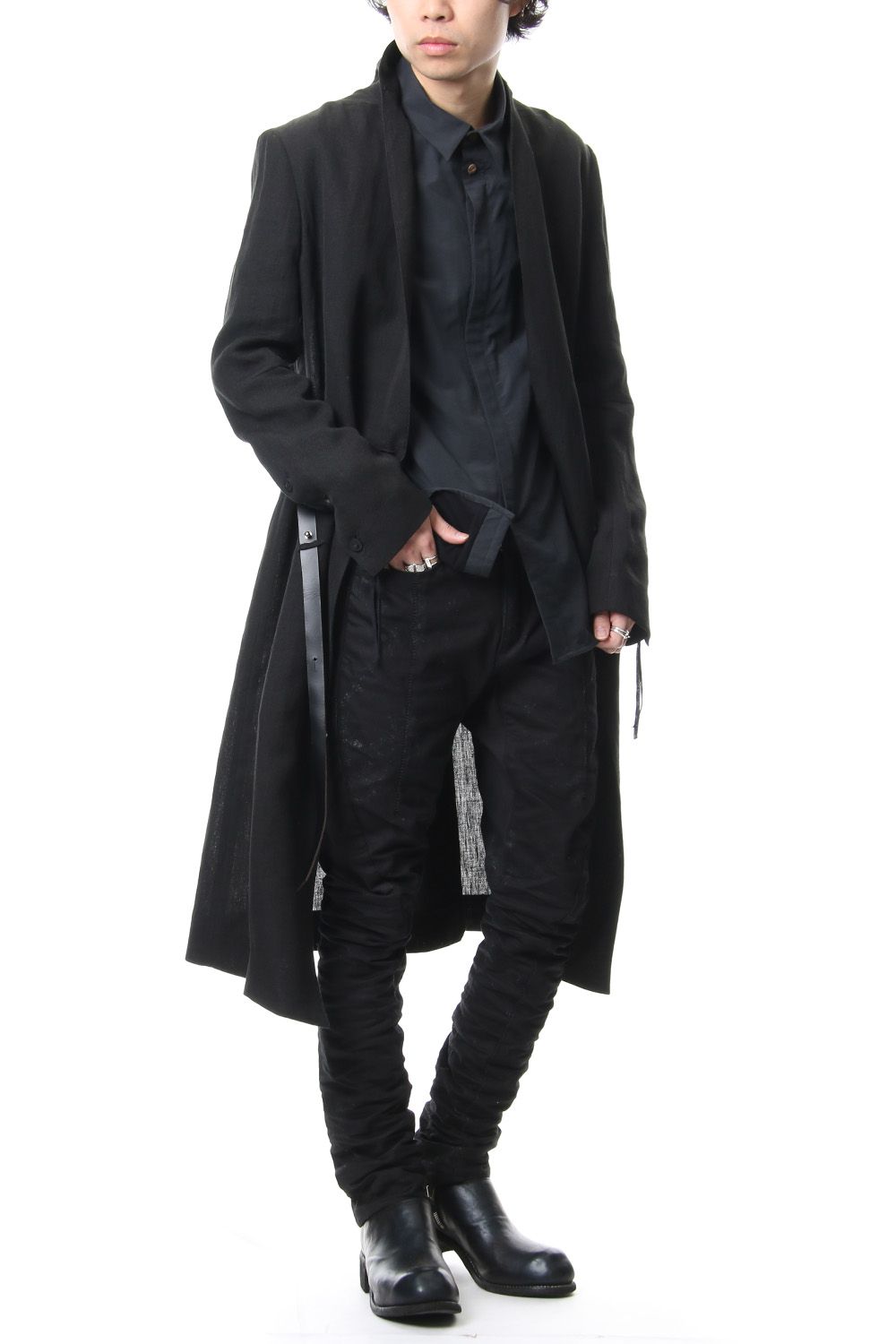 Dirty coating curve slim pants - ST107-0059S