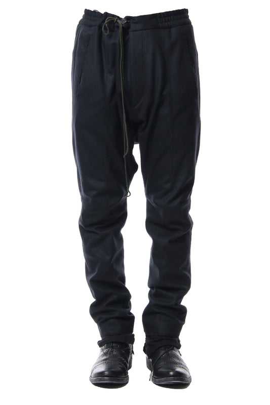 Super100S Wool smooth Drop Crotch Layered Pants