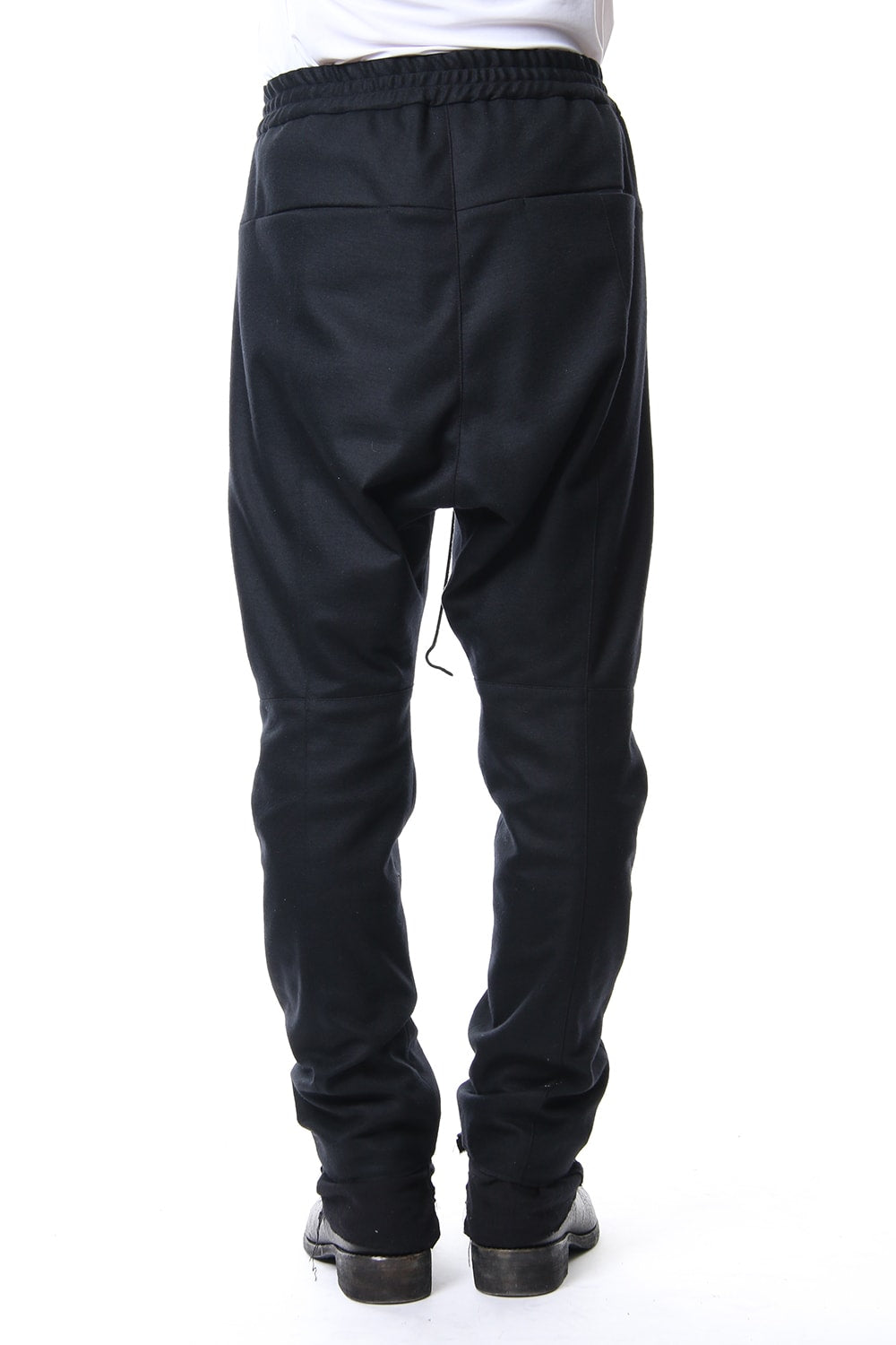 Super100S Wool smooth Drop Crotch Layered Pants