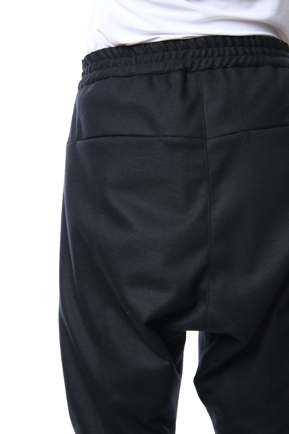 Super100S Wool smooth Drop Crotch Layered Pants