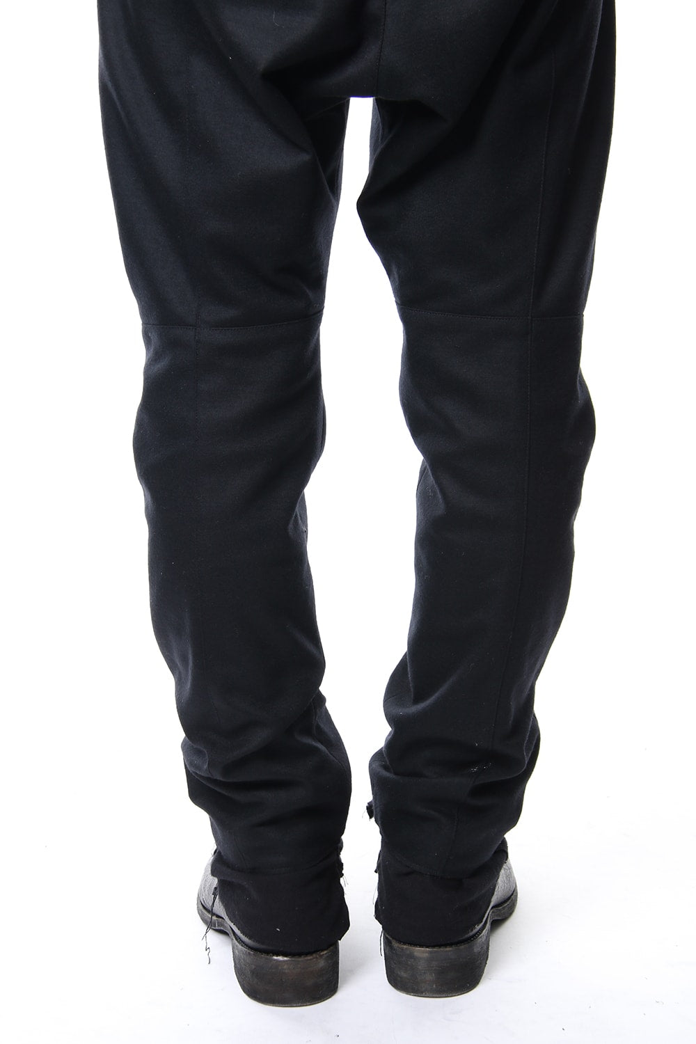 Super100S Wool smooth Drop Crotch Layered Pants